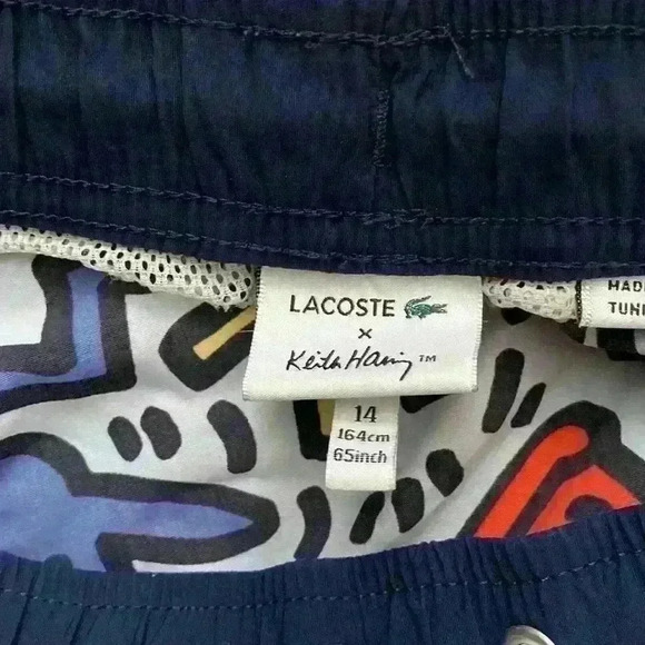 Lacoste x Keith Haring All Over Print 5.5" Swim Shorts - Picture 5 of 5